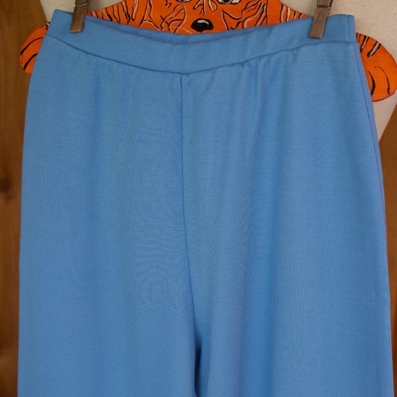 Vintage 70's Aileen Girl Blue Bellbottom Kids Pants Size 10 - Picture 5 of 14